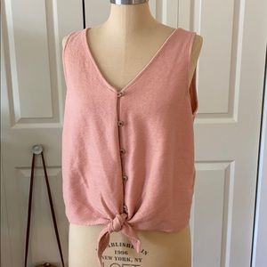 Madewell button down tied tank